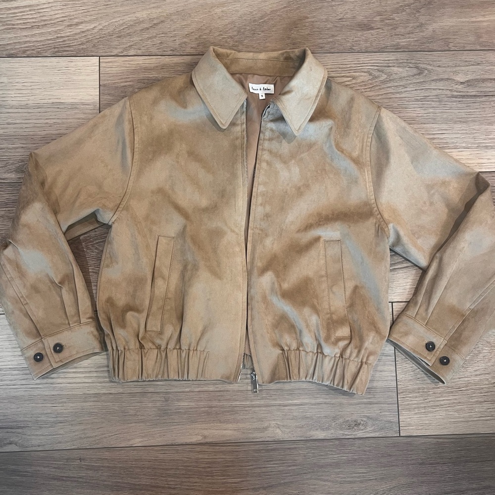 Tan Zip-Up Jacket